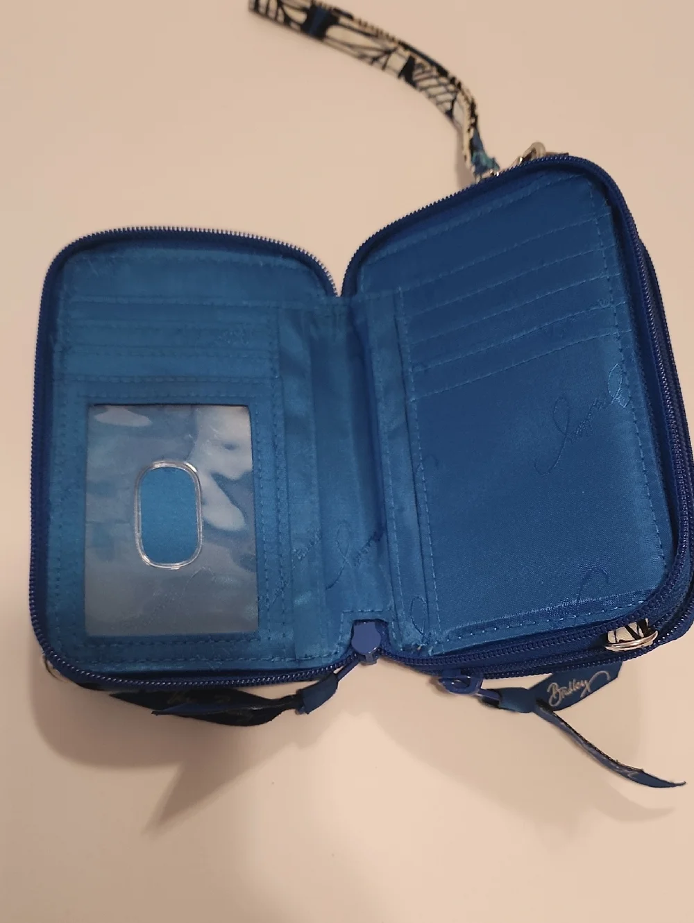Vera Bradley Blue Floral Wallet - Picture 6 of 7